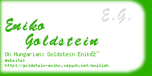 eniko goldstein business card